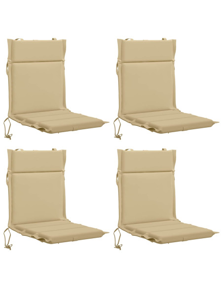 Cuscini per Sedia Alta in 4 Pezzi GEMERT 4 pcs 100% Poliestere