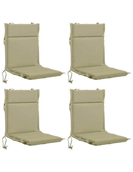 Cuscini per Sedia Alta in 4 Pezzi GEMERT 4 pcs 100% Poliestere