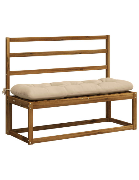 Cuscini per Panchina a 2 Pezzi VIANEN 100% Poliestere Crema