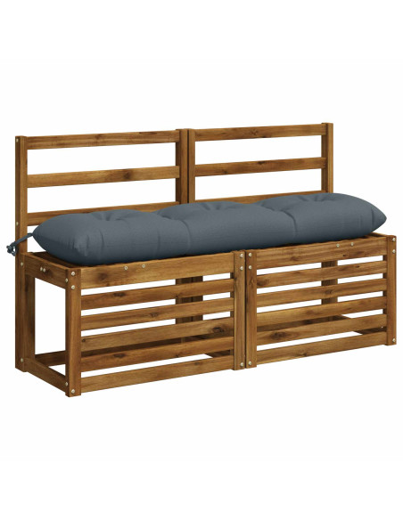 Cuscini per Panchina a 2 Pezzi VIANEN 100% Poliestere Blu