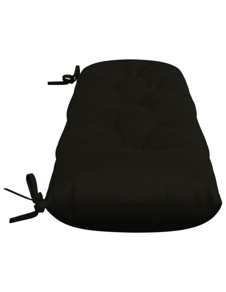 Cuscini per Panchina a 2 Pezzi VIANEN 100% Poliestere Nero