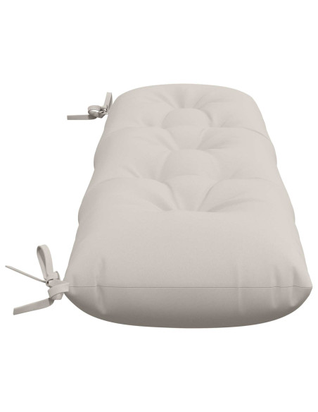 Cuscini per Panchina a 2 Pezzi VIANEN 100% Poliestere Bianco