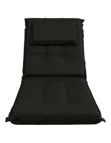 Cuscino per Lettino GEMERT 100% Poliestere Nero 190 x 50 x 9 cm
