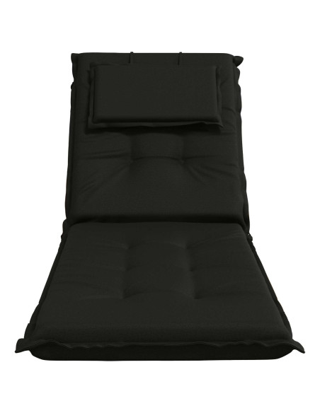 Cuscino per Lettino GEMERT 100% Poliestere Nero 190 x 50 x 9 cm