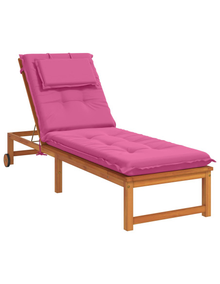 Cuscino per Lettino GEMERT 100% Poliestere Rosa 190 x 50 x 9 cm