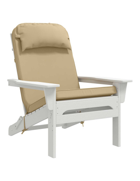 Cuscino per Lounger Sole 100% Poliestere Beige 55 x 124 x 5 cm