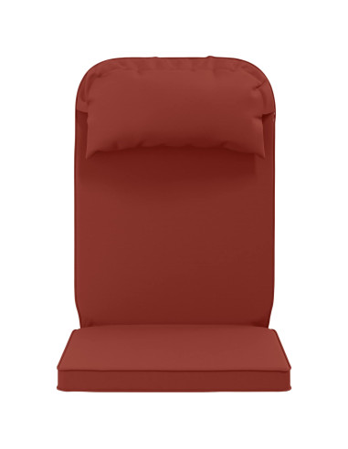 Cuscino per Lounger Sole 100% Poliestere Rosso 55 x 124 x 5 cm