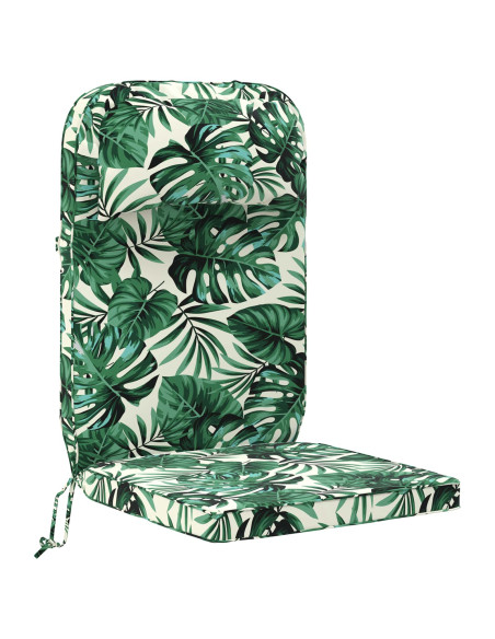 Cuscino per Lounger Sole 100% Poliestere Motivo a Foglie