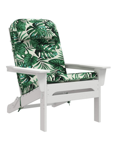 Cuscino per Lounger Sole 100% Poliestere Motivo a Foglie