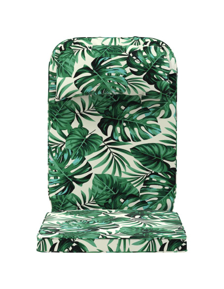 Cuscino per Lounger Sole 100% Poliestere Motivo a Foglie