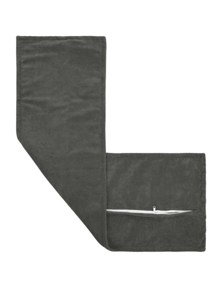 Cuscino con cuscino HOUTEN 2 pz Antracite Fleece in microfibra