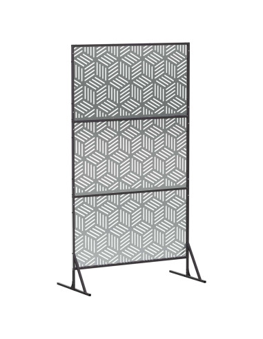 Schermo per Privacy 100 x 50 x 180 cm Acciaio zincato Argento
