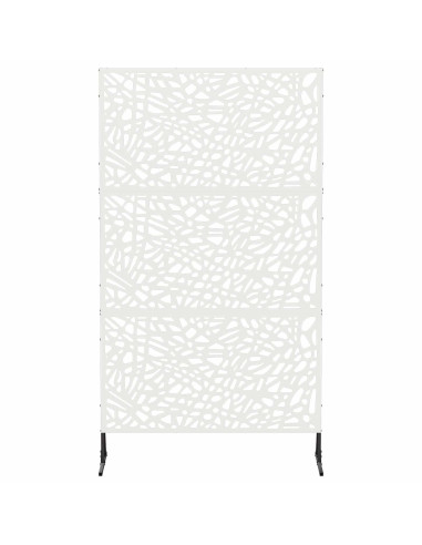Schermo per Privacy 100 x 50 x 180 cm Acciaio Bianco