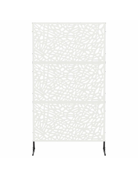 Schermo per Privacy 100 x 50 x 180 cm Acciaio Bianco