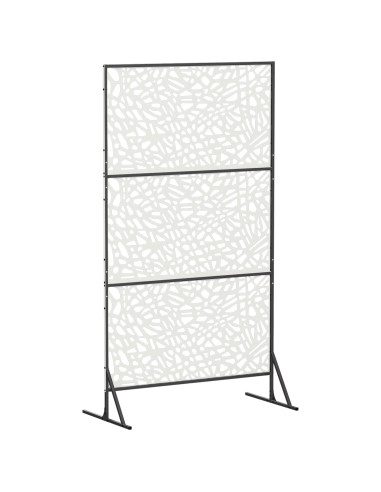 Schermo per Privacy 100 x 50 x 180 cm Acciaio Bianco