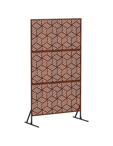 Schermo per Privacy 100 x 50 x 180 cm Acciaio Corten Ruggine