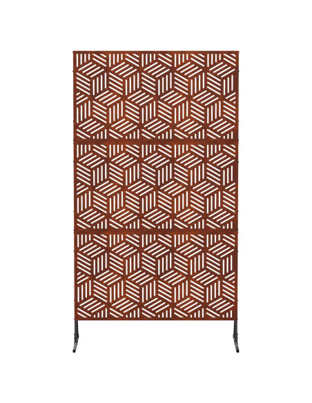 Schermo per Privacy 100 x 50 x 180 cm Acciaio Corten Ruggine