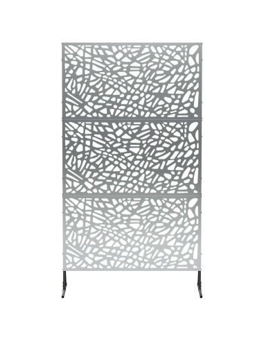 Schermo per Privacy 100 x 50 x 180 cm Acciaio zincato Argento