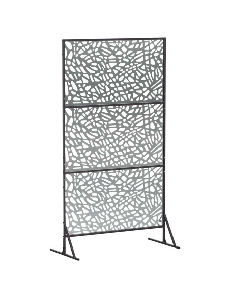 Schermo per Privacy 100 x 50 x 180 cm Acciaio zincato Argento