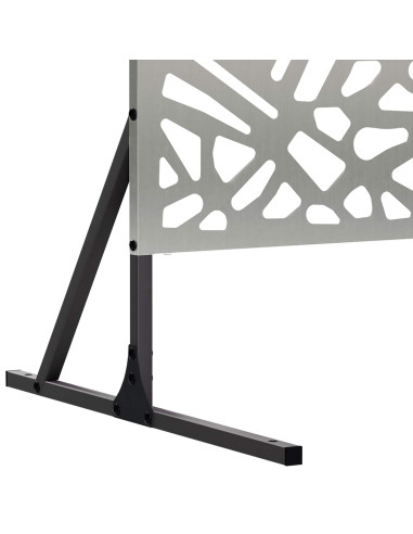 Schermo per Privacy 100 x 50 x 180 cm Acciaio zincato Argento