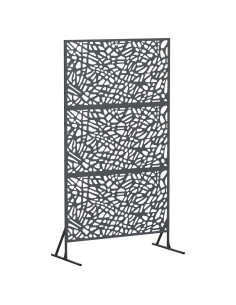 Schermo per Privacy 100 x 50 x 180 cm Acciaio Antracite 2