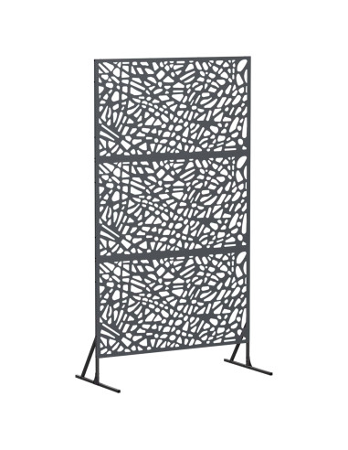 Schermo per Privacy 100 x 50 x 180 cm Acciaio Antracite