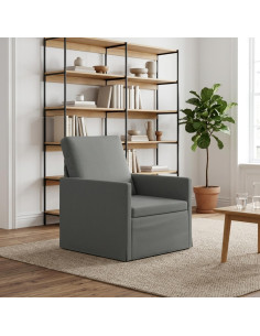 Poltrona Grigio Scuro 70 x 81 x 82 cm Tessuto