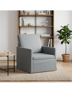 Poltrona Grigio Chiaro 70 x 81 x 82 cm Tessuto