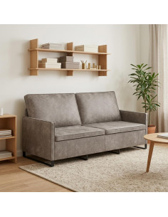 Divano a 3 posti Grigio Chiaro 190 x 81 x 82 cm