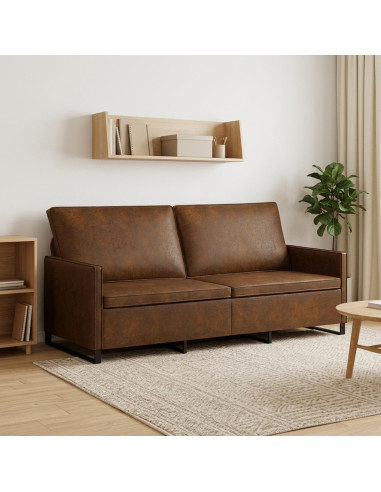 Divano a 3 posti Marrone 190 x 81 x 82 cm