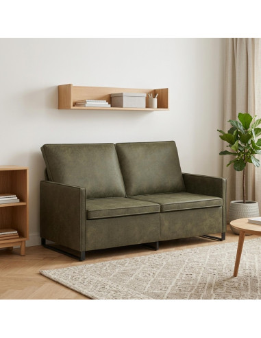 Divano a 2 posti Verde militare 150 x 81 x 82 cm