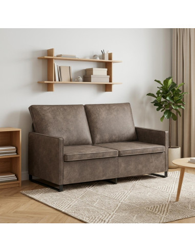 Divano a 2 posti Grigio Scuro 150 x 81 x 82 cm