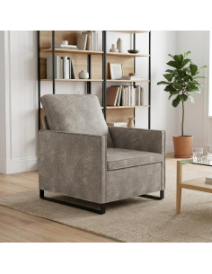 Poltrona Grigio Chiaro 70 x 81 x 82 cm
