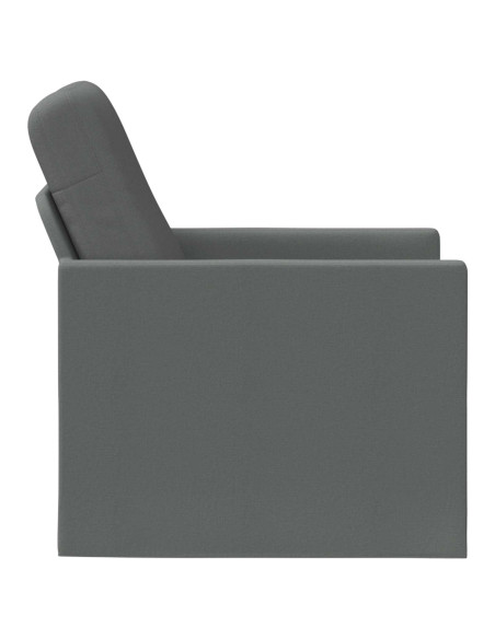 Poltrona Grigio Scuro 70 x 81 x 82 cm Tessuto