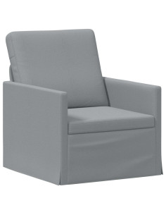 Poltrona Grigio Chiaro 70 x 81 x 82 cm Tessuto 2