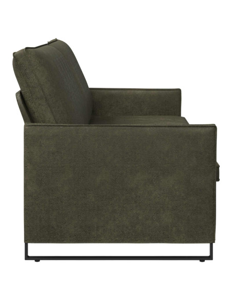 Divano a 3 posti Verde militare 220 x 81 x 82 cm
