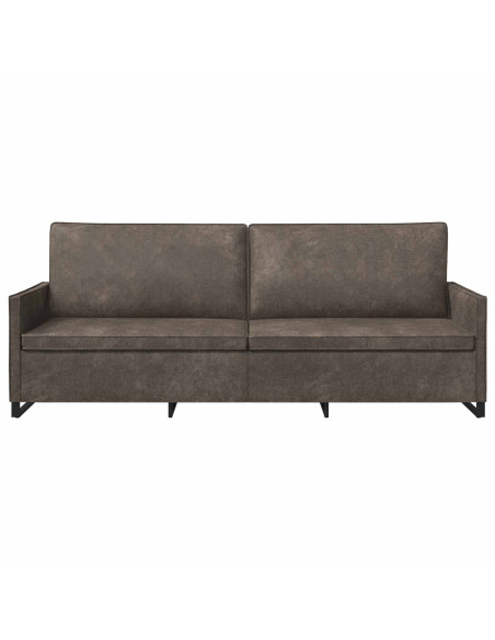 Divano a 3 posti Grigio Scuro 220 x 81 x 82 cm