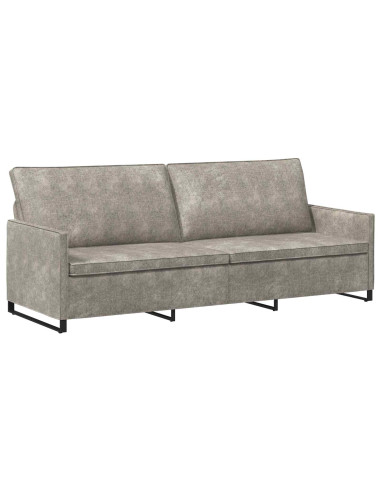 Divano a 3 posti Grigio Chiaro 220 x 81 x 82 cm