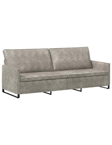 Divano a 3 posti Grigio Chiaro 220 x 81 x 82 cm