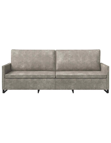 Divano a 3 posti Grigio Chiaro 220 x 81 x 82 cm