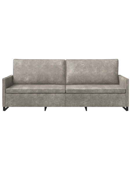 Divano a 3 posti Grigio Chiaro 220 x 81 x 82 cm