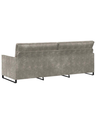 Divano a 3 posti Grigio Chiaro 220 x 81 x 82 cm