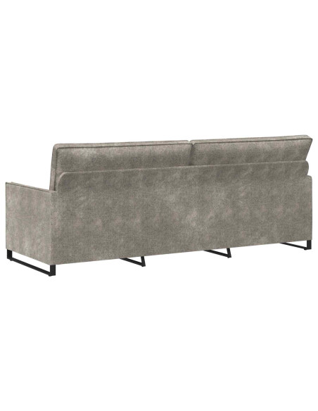 Divano a 3 posti Grigio Chiaro 220 x 81 x 82 cm