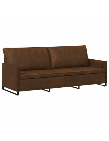 Divano a 3 posti Marrone 220 x 81 x 82 cm