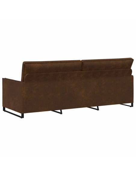 Divano a 3 posti Marrone 220 x 81 x 82 cm