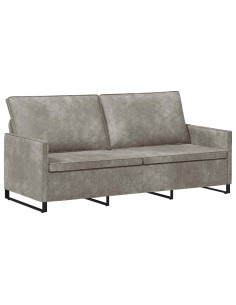 Divano a 3 posti Grigio Chiaro 190 x 81 x 82 cm 2
