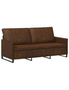 Divano a 3 posti Marrone 190 x 81 x 82 cm 2