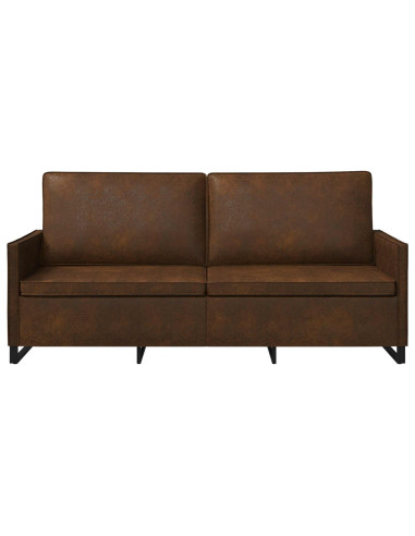 Divano a 3 posti Marrone 190 x 81 x 82 cm