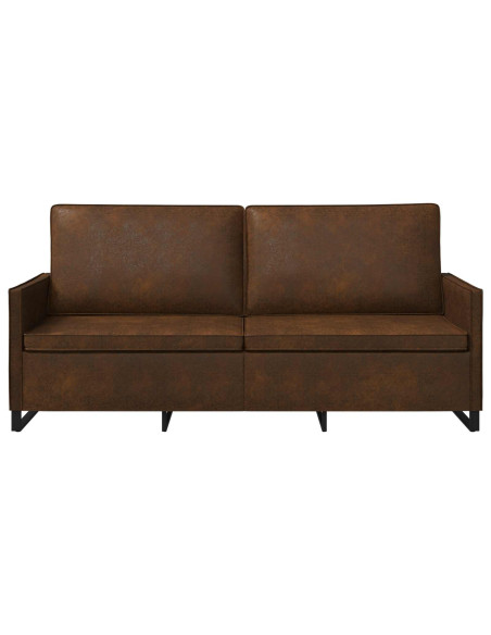 Divano a 3 posti Marrone 190 x 81 x 82 cm