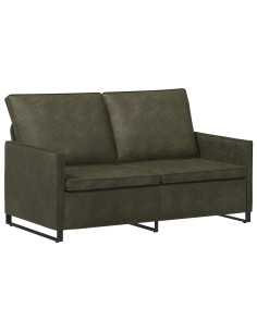 Divano a 2 posti Verde militare 150 x 81 x 82 cm 2